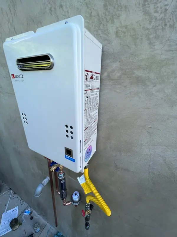 Tankless water heater installation for Driftwood Mobile Home Park homes